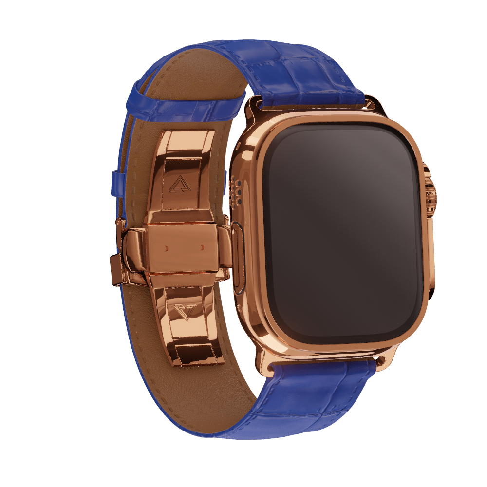 Blue and gold apple watch cheap